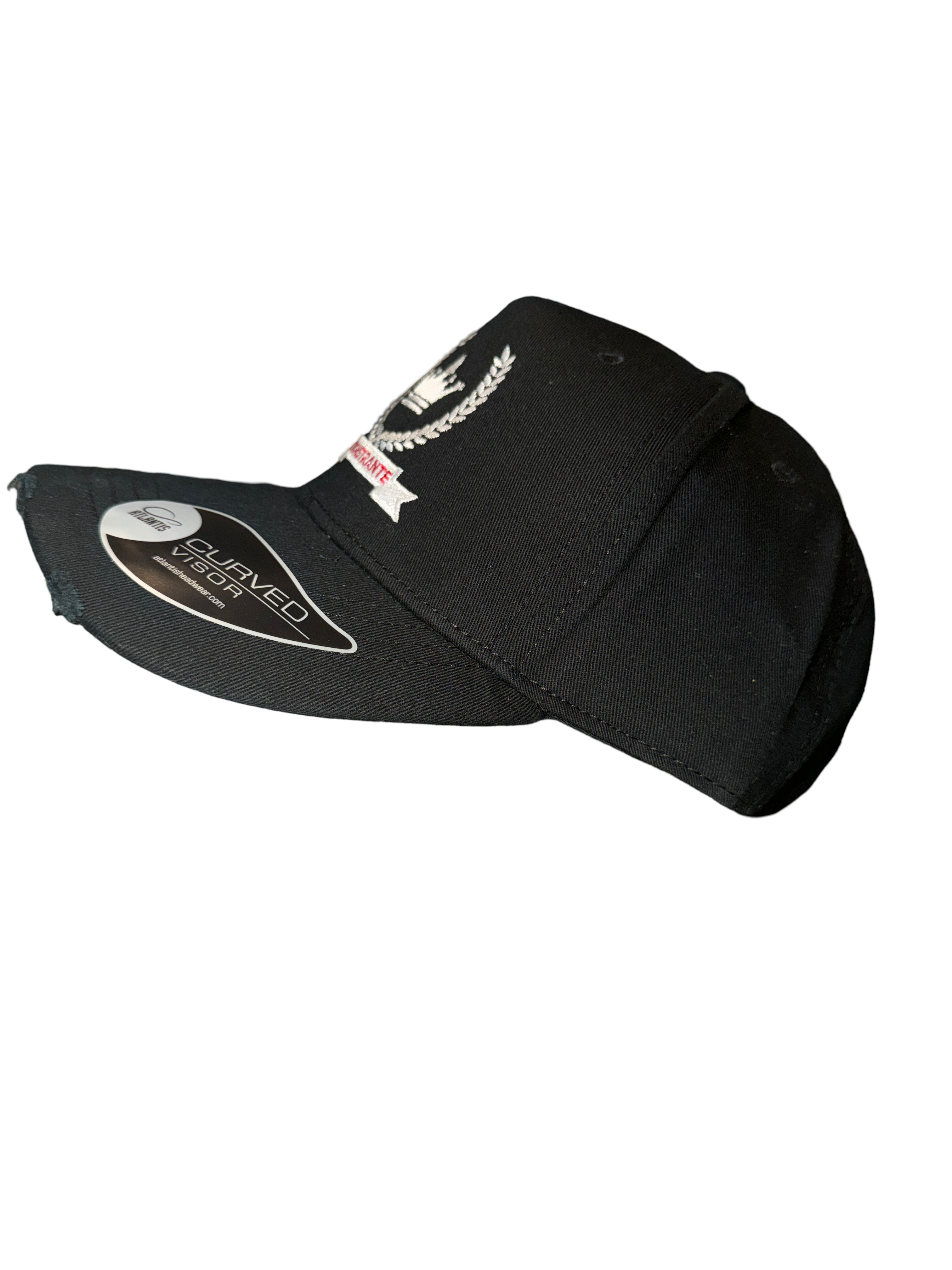 Black Distressed Cap