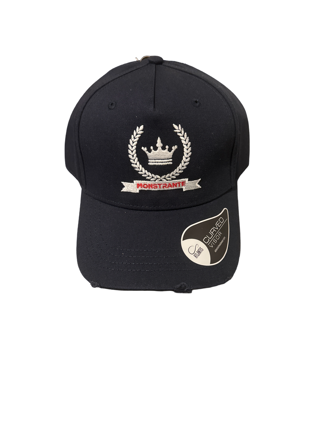 Black Distressed Cap