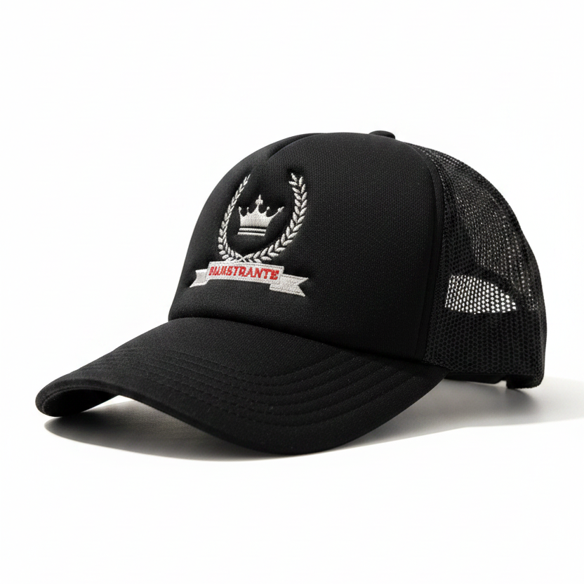 Black Trucker Cap