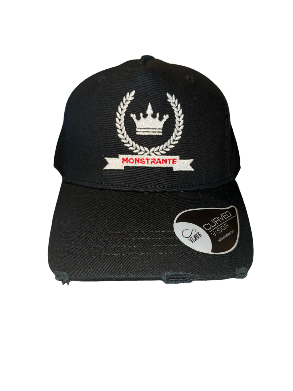 Black Distressed Cap