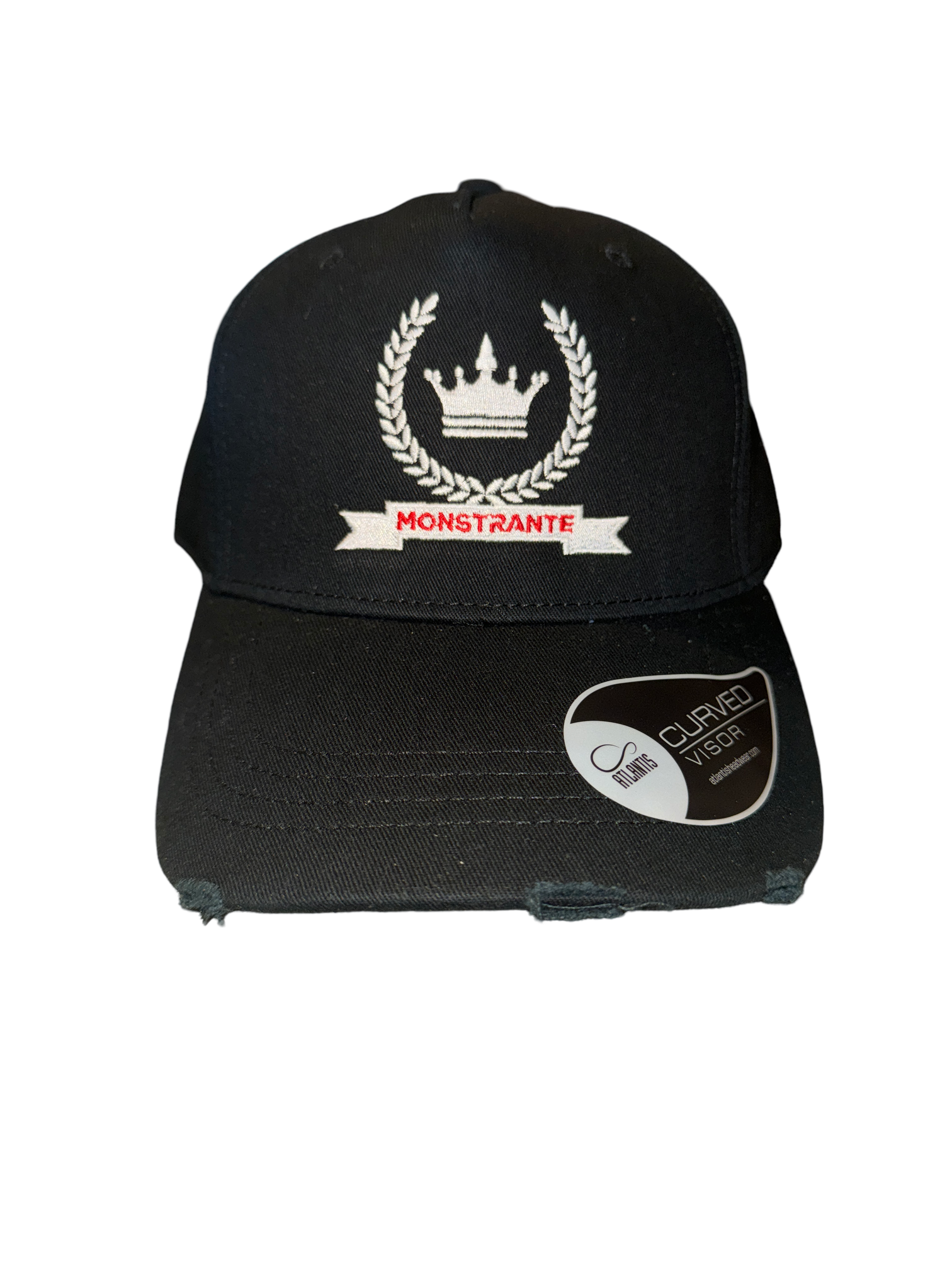 Black Distressed Cap